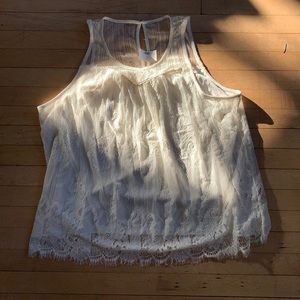 Maurices Lace Overlay Tank (NWT)
